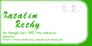 katalin rethy business card